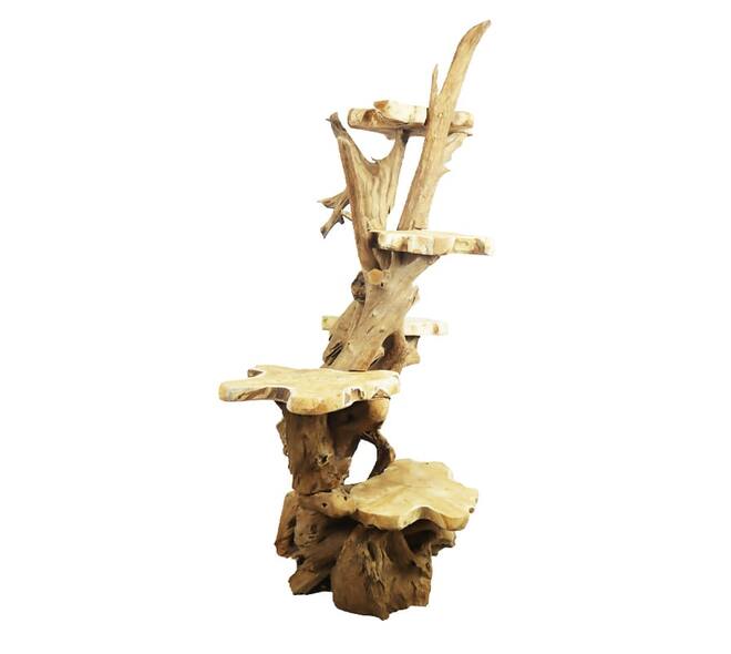 Root teak wood 70x80x160cm - Natural