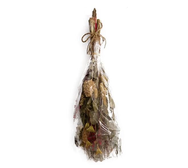 Bouquet hanging nature 55x19x8cm - Red
