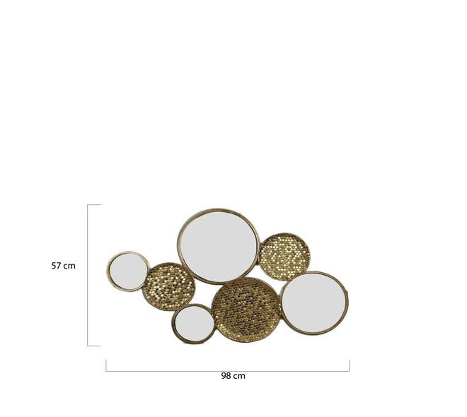 Mirror metal 98x57x2.5cm
