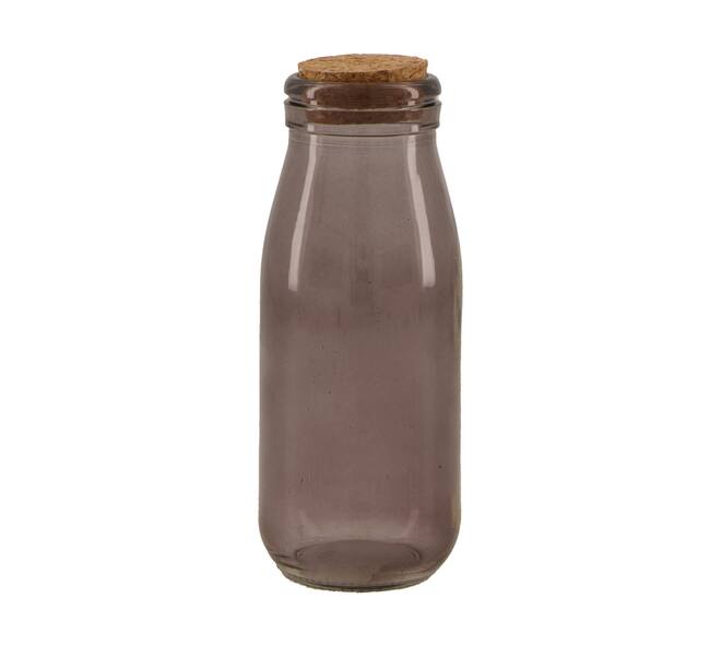 Bottle glass 6x14.5cm - Grey