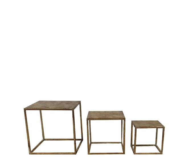 Side table metal 28x28x28cm S/3