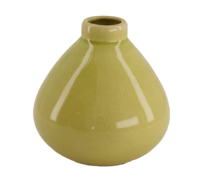 Vase ceramic 12x12cm - Yellow