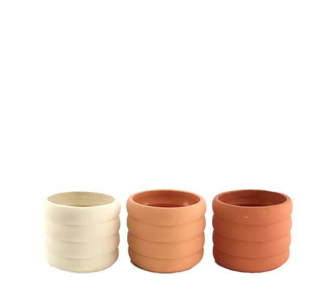 Planter cement 15x13cm  - Multi