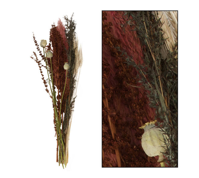 Dried flower bouquet 80x18x10cm - Pink