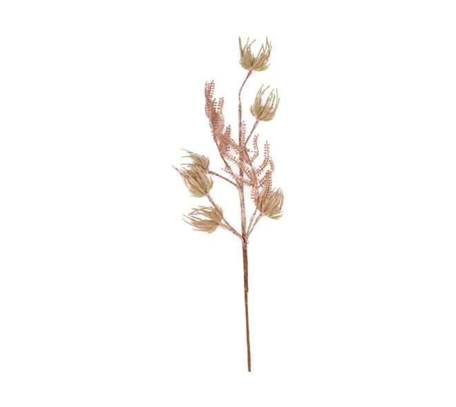 Branch flocked leaf foam 57x17x3cm - Pink