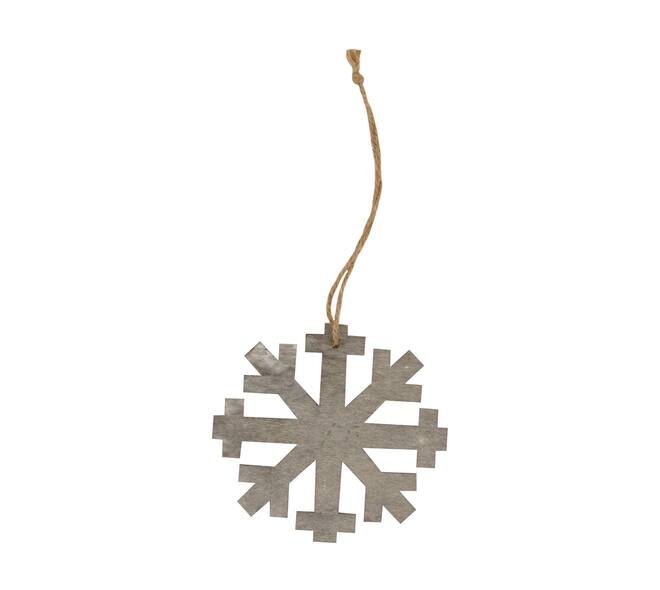 Hanger snowflake platane 12pc wood 12x12x0.6cm