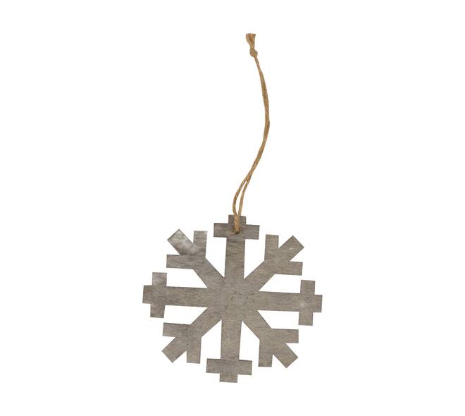 Hanger snowflake platane 6pc wood 18x18x0.6cm
