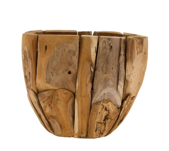 Planter teak 28x25cm - Natural