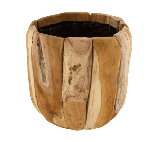 Planter wood 33x33x29cm Ø33cm