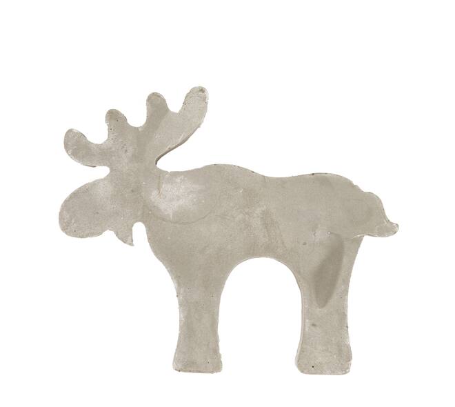 Statue reindeer cement 7x2x6cm