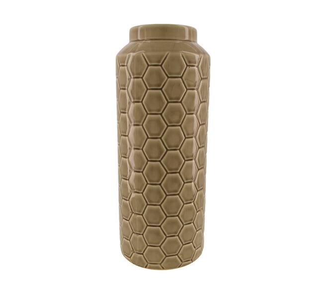 Vase ceramic 16x40cm - Grey