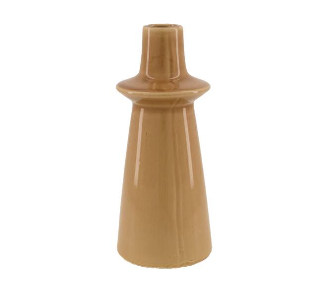 Vase ceramic 11x25.5cm - Brown