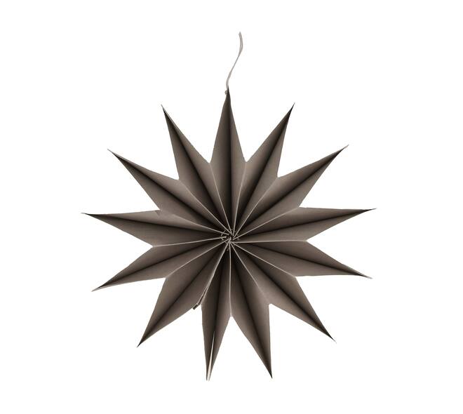 Hanger snowflake paper 30.5x8cm - Grey