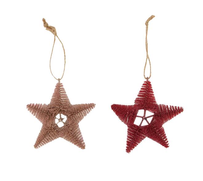 Hanger star plastic 10x3x10cm C/2