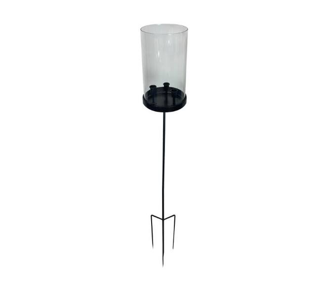 Candle holder metal 19x19x119cm - Black