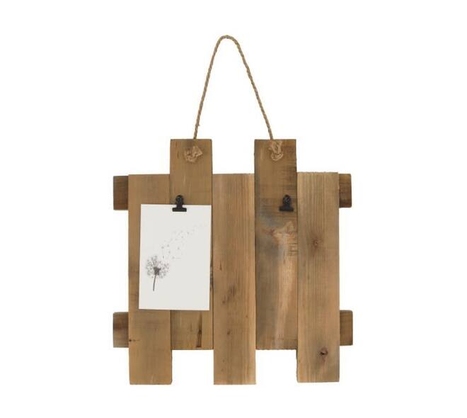 Wall art historic wood 35x3x35cm