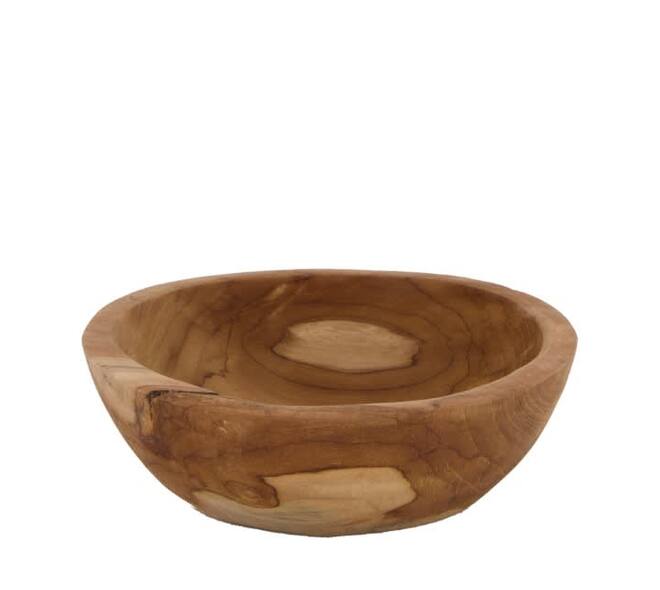 Bowl teak wood 19x19x6cm