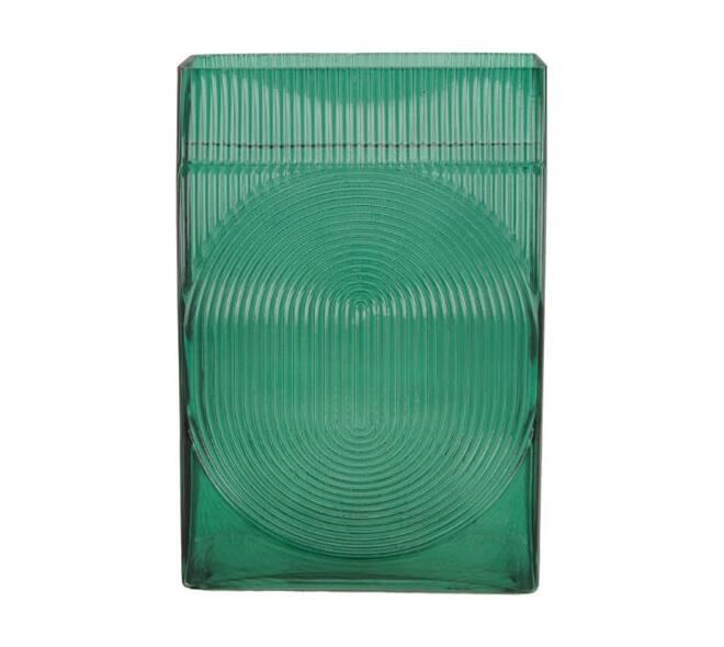 Vase glass 15.8x6.5x22.8cm - Green