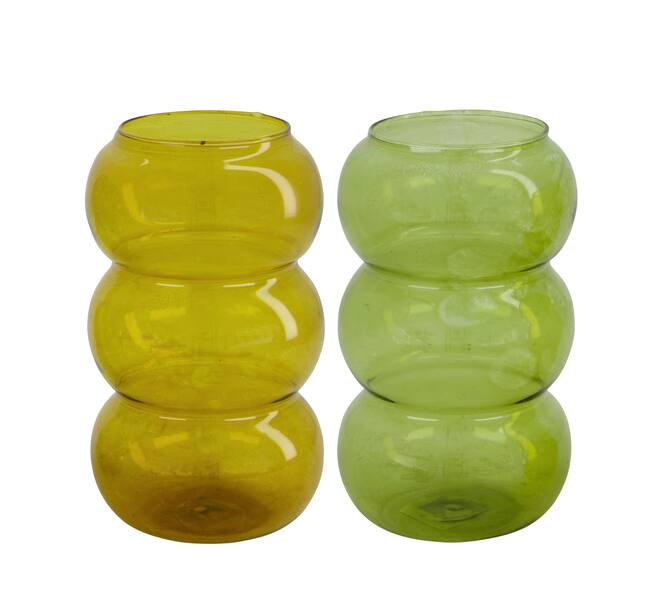 Vase glass Ø8.5x14cm C/2