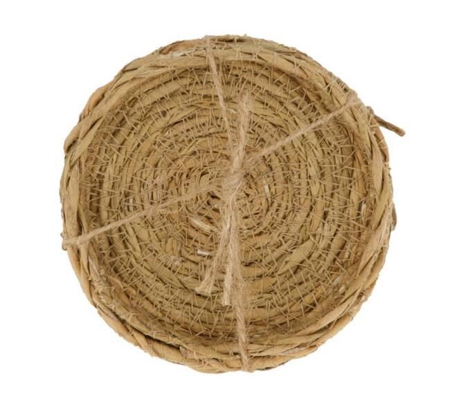 Coaster seagrass 9x9x2cm 4pc