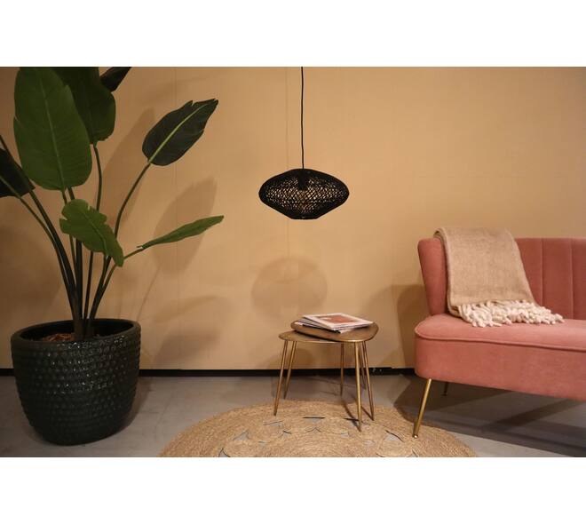 Ceiling light rattan 38x38x20cm