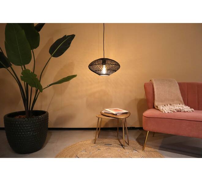 Ceiling light rattan 38x38x20cm