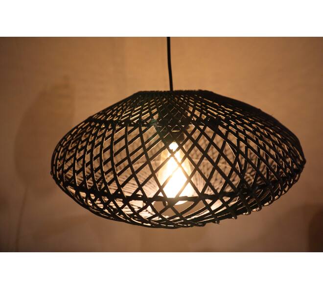 Ceiling light rattan 38x38x20cm