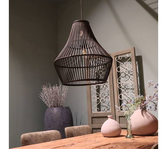 Ceiling light bamboo 46x46x50cm