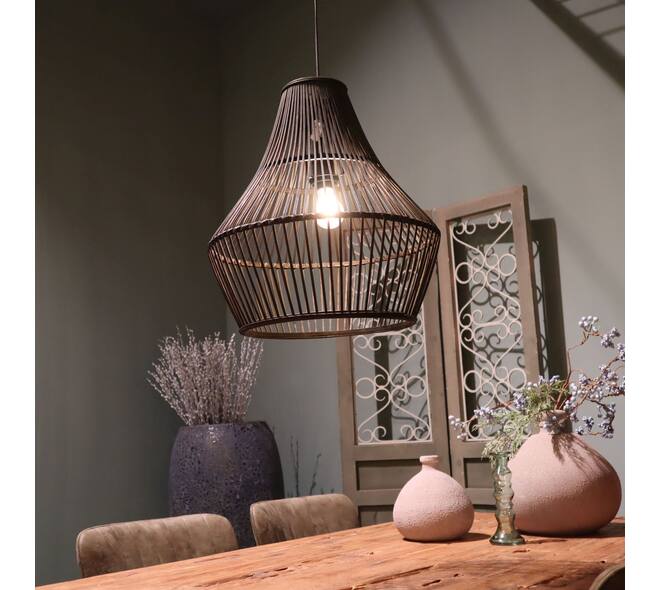 Ceiling light bamboo 46x46x50cm