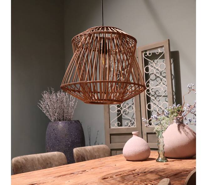 Ceiling light bamboo 46x46x40cm