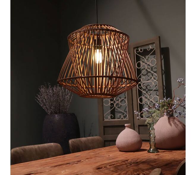 Ceiling light bamboo 46x46x40cm
