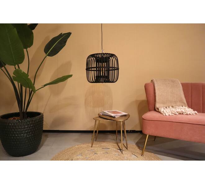 Ceiling light round bamboo 38x38x32cm