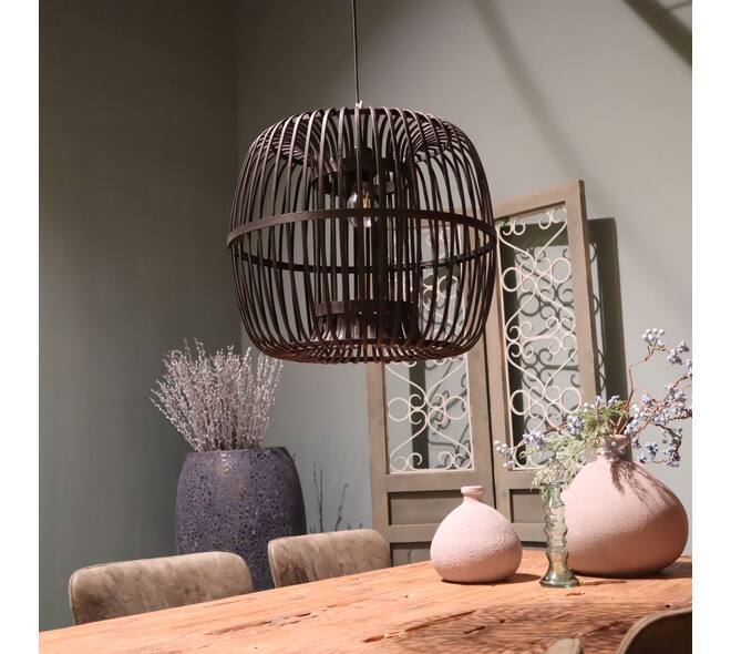 Ceiling light bamboo 46x46x40cm
