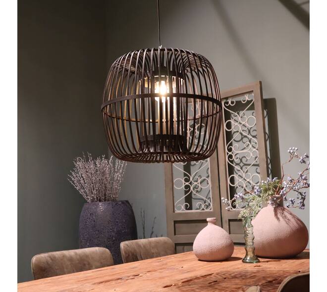 Ceiling light bamboo 46x46x40cm