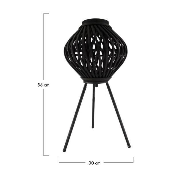 Floor lamp bamboo 30x30x58cm