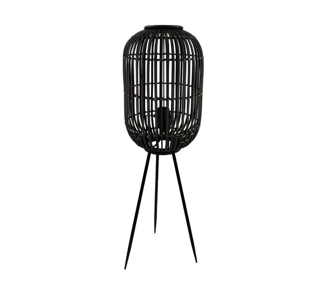 Lampadaire Essen - Bambou - 30x30x97cm - Noir