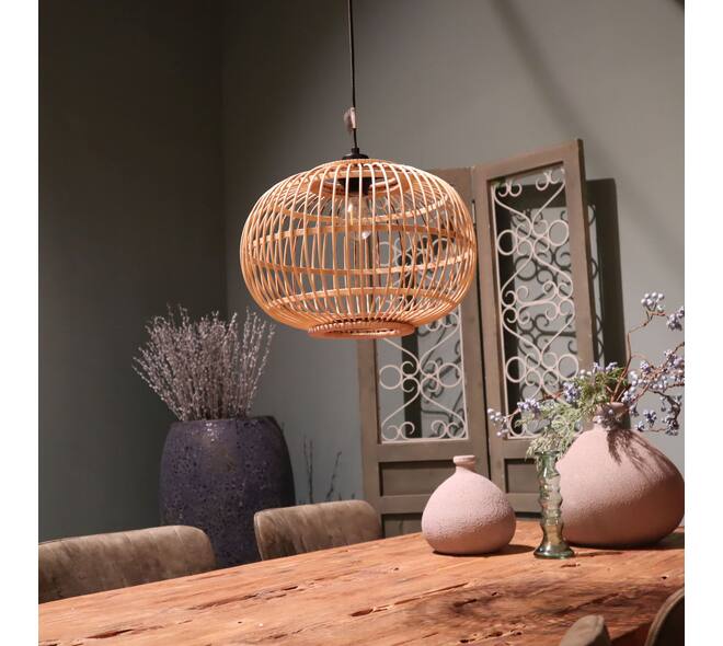 Ceiling light bamboo 38x38x27cm