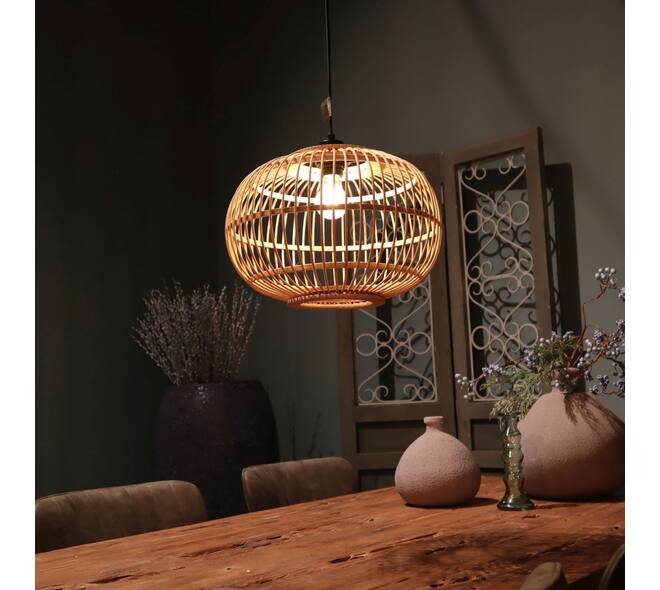 Ceiling light bamboo 38x38x27cm