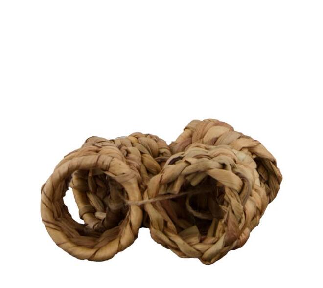 Napkin ring waterhyacinth 6x6x6cm 4pc