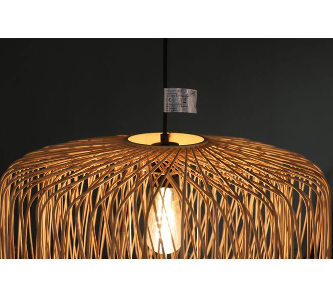Ceiling light bamboo 46x46x34cm - Natural