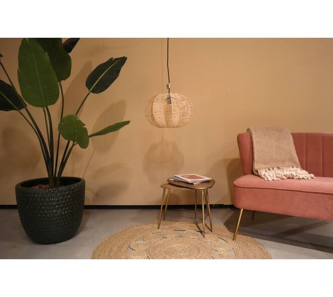Ceiling light rattan 38x38x25cm