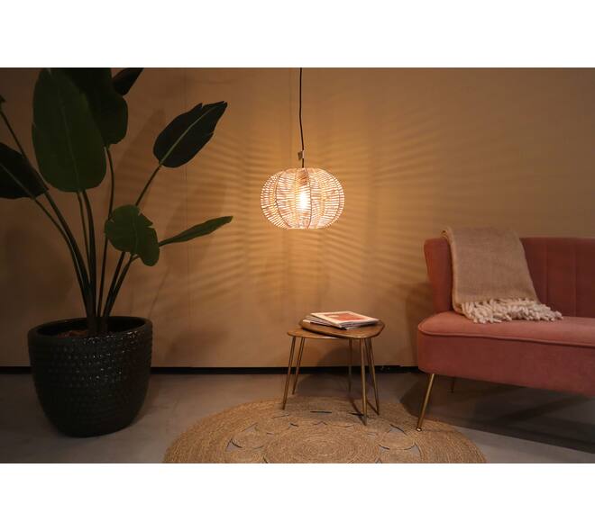 Ceiling light rattan 38x38x25cm