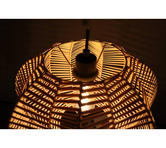 Ceiling light rattan 38x38x25cm