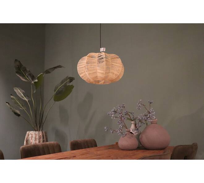 Ceiling light rattan 45x45x25cm