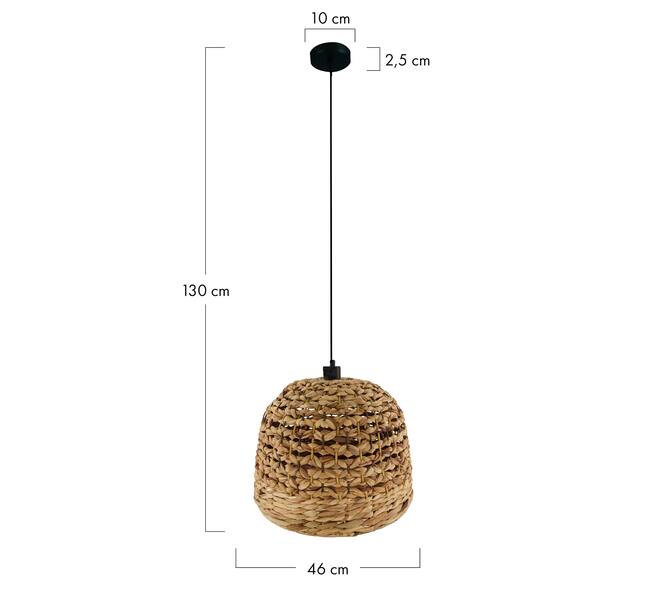 Ceiling light waterhyacinth 46x46x30cm - Natural