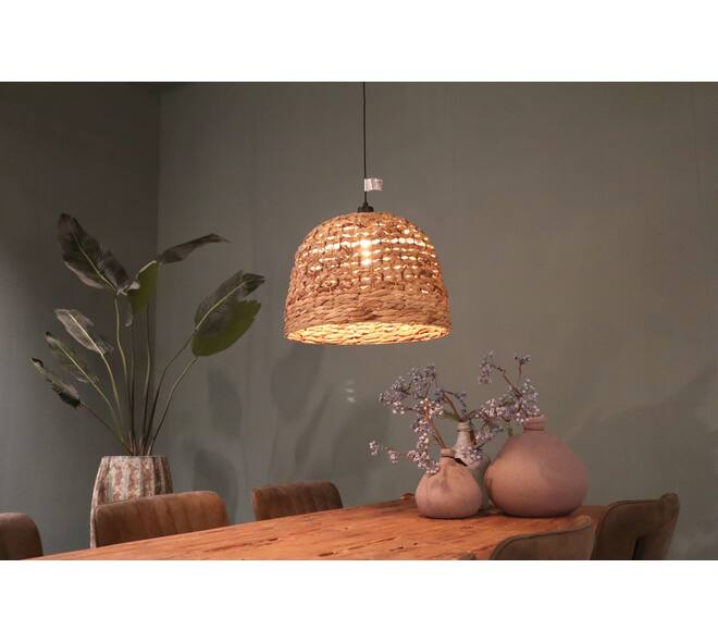 Ceiling light waterhyacinth 46x46x30cm - Natural