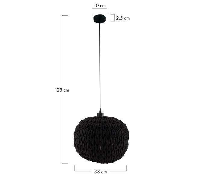 Ceiling light cotton 38x38x28cm