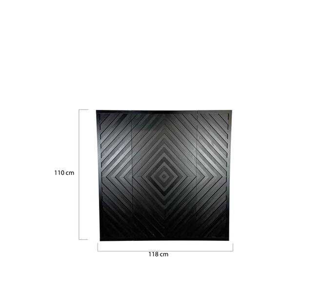 Wall art mdf 118x1.7x110cm