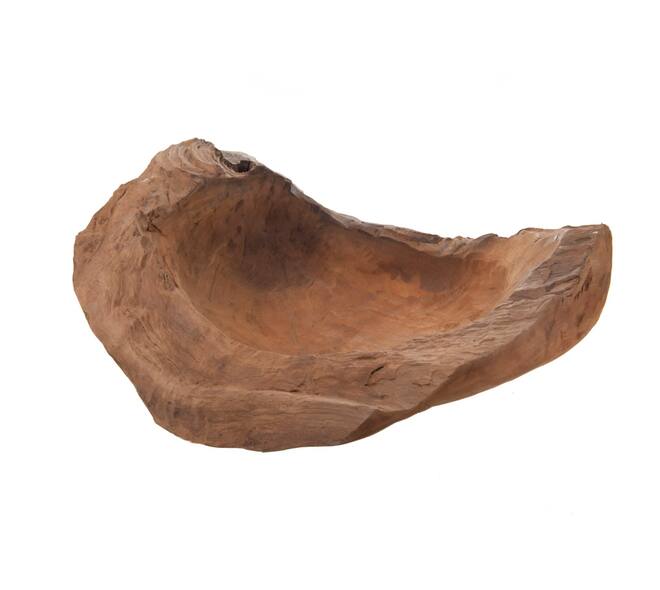 Bowl teak wood 60x60x14cm - Natural