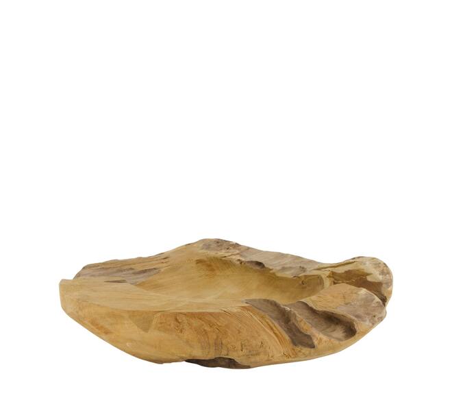Bol - Bois de teck - 30x26x9cm - Naturel